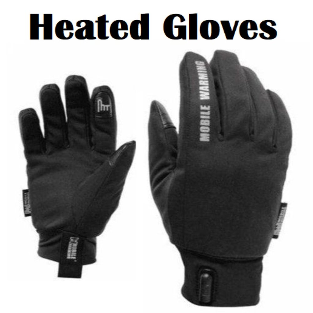 Heated Gloves for Men - Black